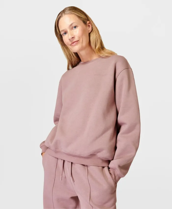 Women Powerhouse Sweatshirt Dusk Pink Sweaty Betty Jumpers Hoodies