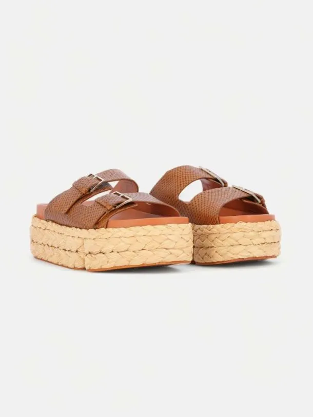 Women QIANA Python Effect Clergerie Mules