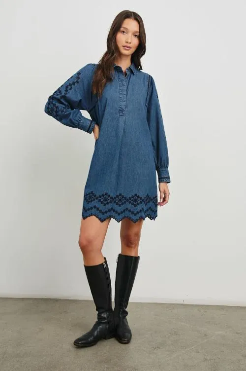 Women Rails Denim Fernanda Dress Dark Vintage Wash Women Rails Denim Fernanda Dress Dark Vintage Wash