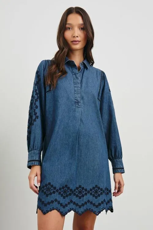 Women Rails Denim Fernanda Dress Dark Vintage Wash Women Rails Denim Fernanda Dress Dark Vintage Wash