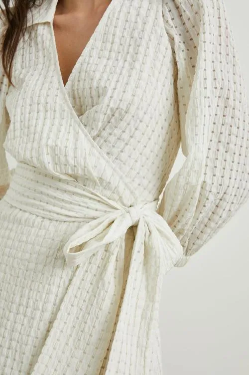 Women Rails Dresses and Rompers Kiara Dress Ivory Seersucker Women Rails Dresses and Rompers Kiara Dress Ivory Seersucker
