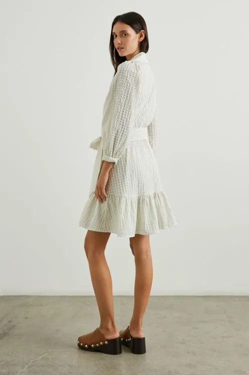 Women Rails Dresses and Rompers Kiara Dress Ivory Seersucker Women Rails Dresses and Rompers Kiara Dress Ivory Seersucker