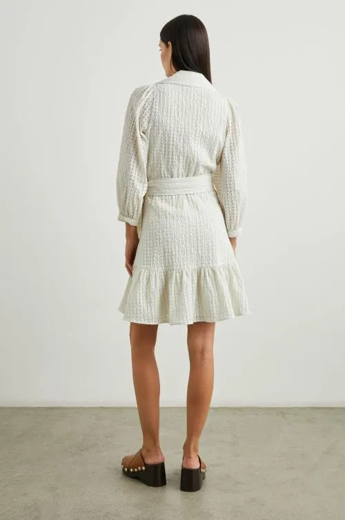 Women Rails Dresses and Rompers Kiara Dress Ivory Seersucker Women Rails Dresses and Rompers Kiara Dress Ivory Seersucker