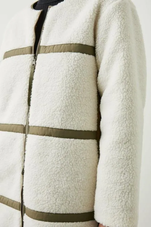 Women Rails Jackets and Coats Granger Jacket Ivory Olive Mix Women Rails Jackets and Coats Granger Jacket Ivory Olive Mix