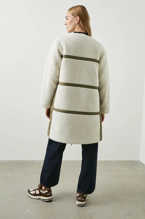Women Rails Jackets and Coats Granger Jacket Ivory Olive Mix Women Rails Jackets and Coats Granger Jacket Ivory Olive Mix