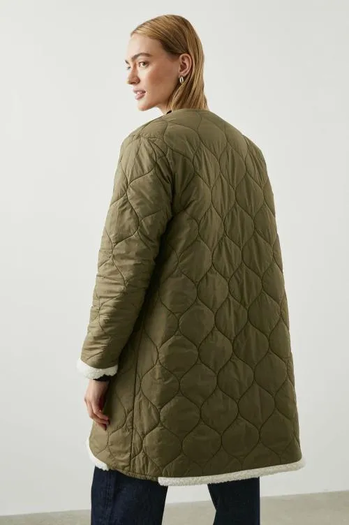 Women Rails Jackets and Coats Granger Jacket Ivory Olive Mix Women Rails Jackets and Coats Granger Jacket Ivory Olive Mix