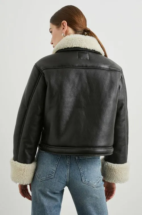 Women Rails Jackets and Coats Imani Jacket Black Ivory Women Rails Jackets and Coats Imani Jacket Black Ivory