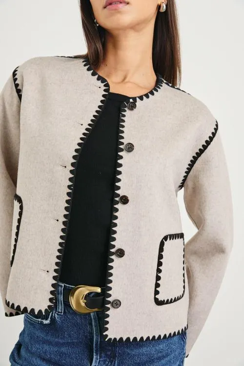 Women Rails Jackets and Coats Melanie Jacket Oatmeal Women Rails Jackets and Coats Melanie Jacket Oatmeal