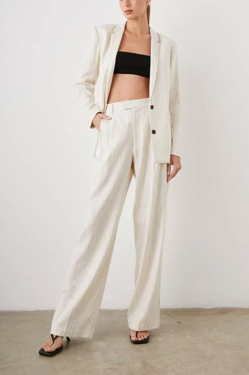 Women Rails Jackets and Coats Stanton Blazer Ivory Pinstripe Women Rails Jackets and Coats Stanton Blazer Ivory Pinstripe