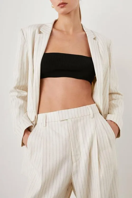 Women Rails Jackets and Coats Stanton Blazer Ivory Pinstripe Women Rails Jackets and Coats Stanton Blazer Ivory Pinstripe
