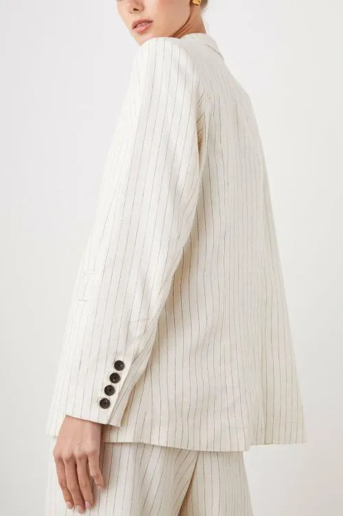 Women Rails Jackets and Coats Stanton Blazer Ivory Pinstripe Women Rails Jackets and Coats Stanton Blazer Ivory Pinstripe
