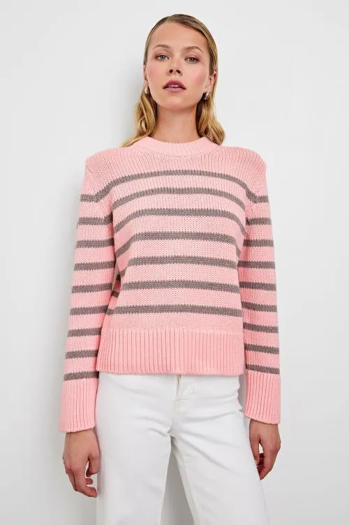 Women Rails Sweaters Alise Sweater Pink Heather Stripe
