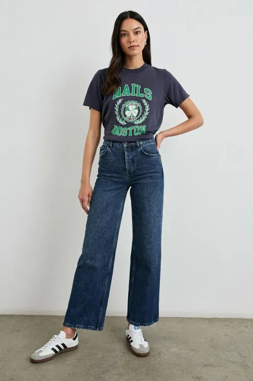 Women Rails Tees and Tanks Boyfriend Tshirt Rails Boston Navy