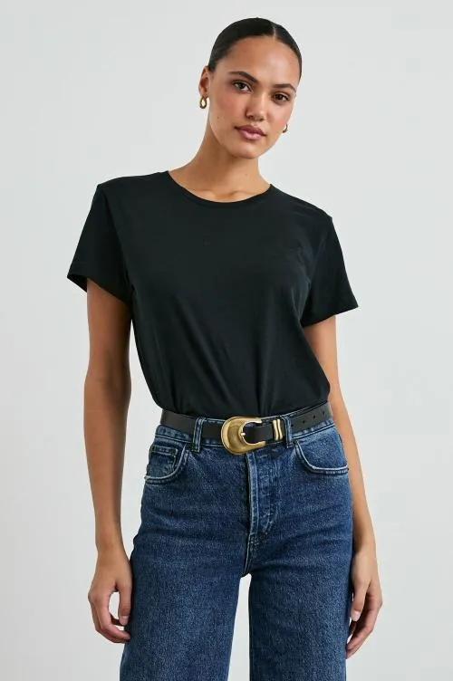 Women Rails Tees and Tanks Classic Crew Neck Tshirt Black
