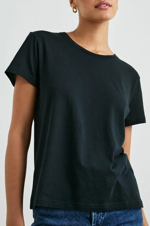 Women Rails Tees and Tanks Classic Crew Neck Tshirt Black Women Rails Tees and Tanks Classic Crew Neck Tshirt Black