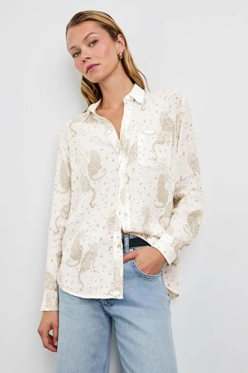 Women Rails Tops Charli Shirt Cheetah Spots