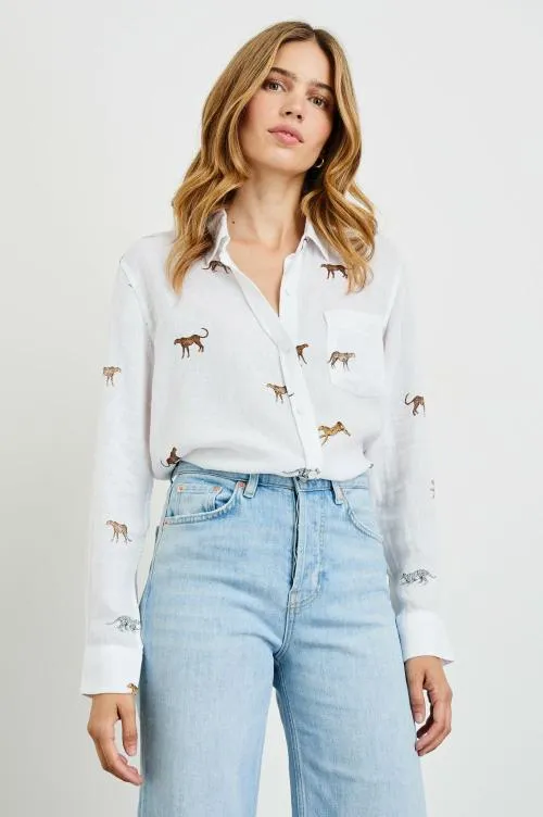 Women Rails Tops Charli Shirt Safari Cheetah