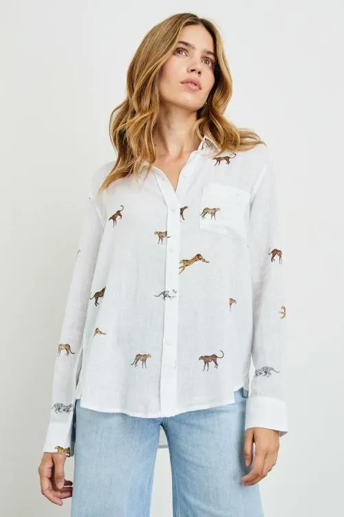 Women Rails Tops Charli Shirt Safari Cheetah Women Rails Tops Charli Shirt Safari Cheetah
