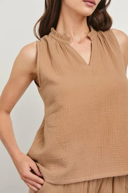 Women Rails Tops Christy Top Taupe Women Rails Tops Christy Top Taupe