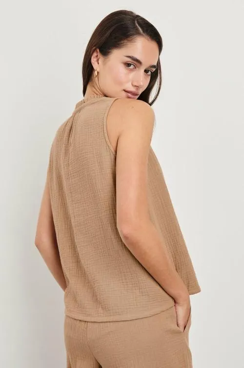 Women Rails Tops Christy Top Taupe Women Rails Tops Christy Top Taupe