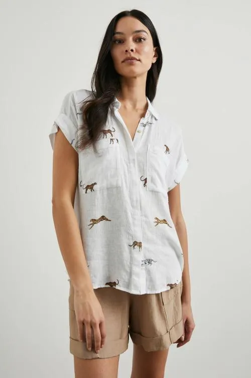 Women Rails Tops Cito Shirt Safari Cheetah