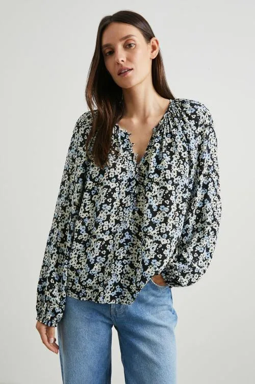 Women Rails Tops Indi Top Midnight Meadow Floral
