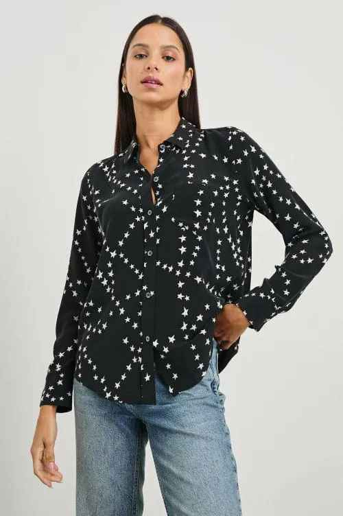 Women Rails Tops Kate Shirt Black Star Chain