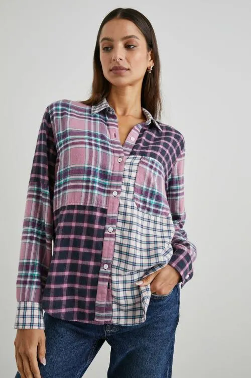 Women Rails Tops Lakin Shirt Rose Agave