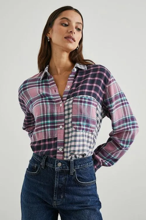 Women Rails Tops Lakin Shirt Rose Agave Women Rails Tops Lakin Shirt Rose Agave