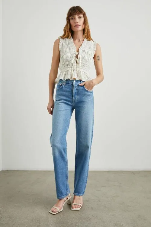 Women Rails Tops Martine Top Ivory Seersucker Women Rails Tops Martine Top Ivory Seersucker