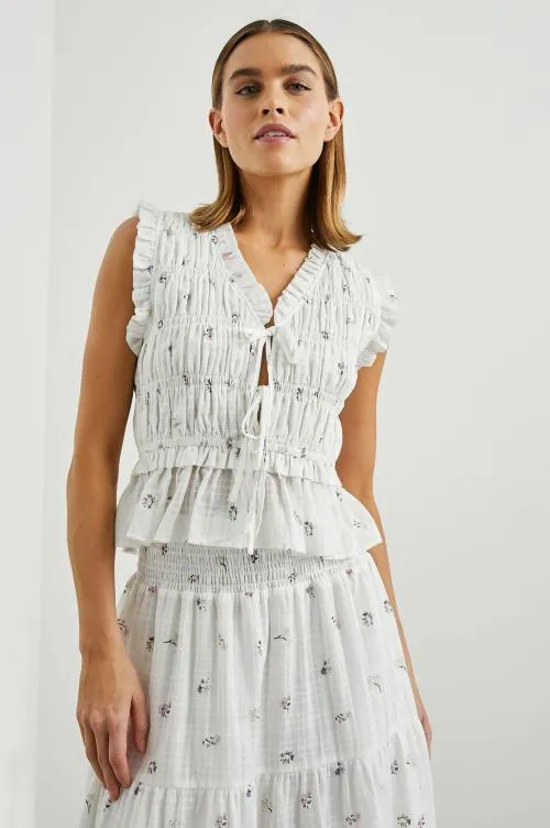 Women Rails Tops Martine Top Lilac Roses Women Rails Tops Martine Top Lilac Roses