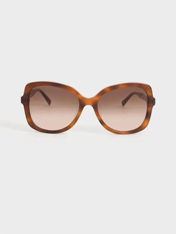 Women Recycled Acetate Braided Temple Butterfly Sunglasses 8211 T Shell CHARLES and KEITH Butterfly Women Recycled Acetate Braided Temple Butterfly Sunglasses 8211 T Shell CHARLES and KEITH Butterfly