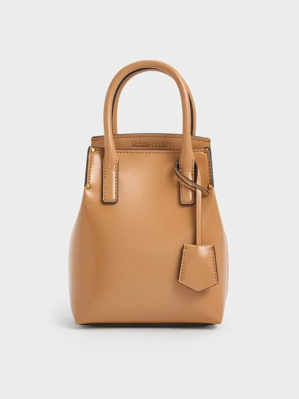 Women Rene Elongated Top Handle Bag 8211 Toffee CHARLES and KEITH Crossbody Bags Women Rene Elongated Top Handle Bag 8211 Toffee CHARLES and KEITH Crossbody Bags