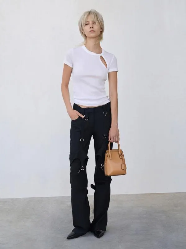 Women Rene Elongated Top Handle Bag 8211 Toffee CHARLES and KEITH Crossbody Bags
