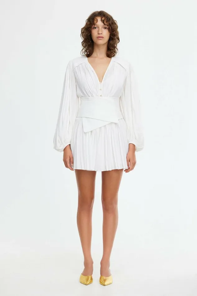 Women RHODES MINI DRESS Ivory Acler Mini Dresses