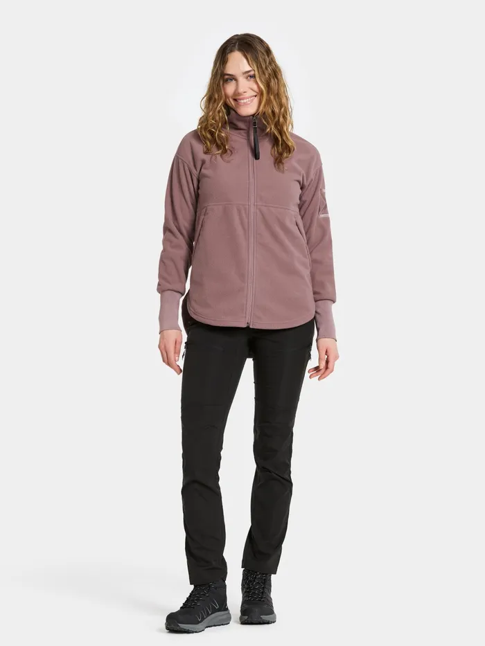 Women Ronja FullZip Faded Wine Didriksons Spring Jackets