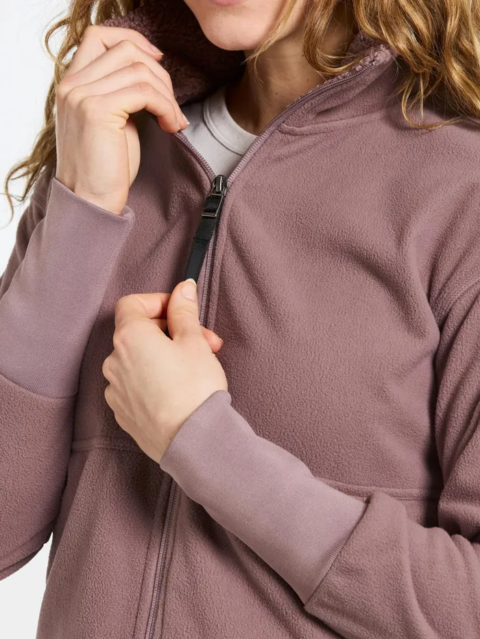 Women Ronja FullZip Faded Wine Didriksons Spring Jackets