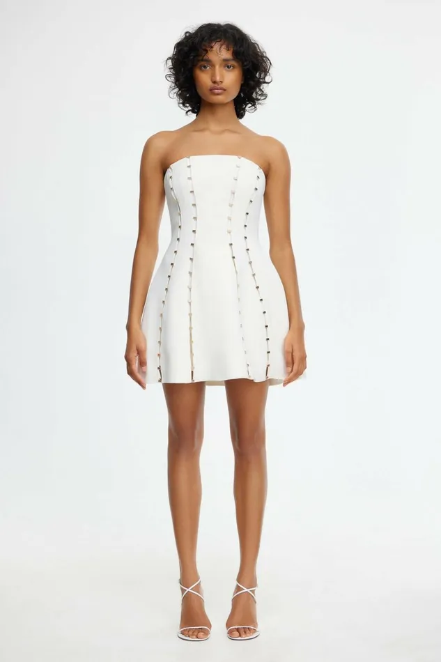 Women ROSSGREEN MINI DRESS Ivory Acler Bridal Minis