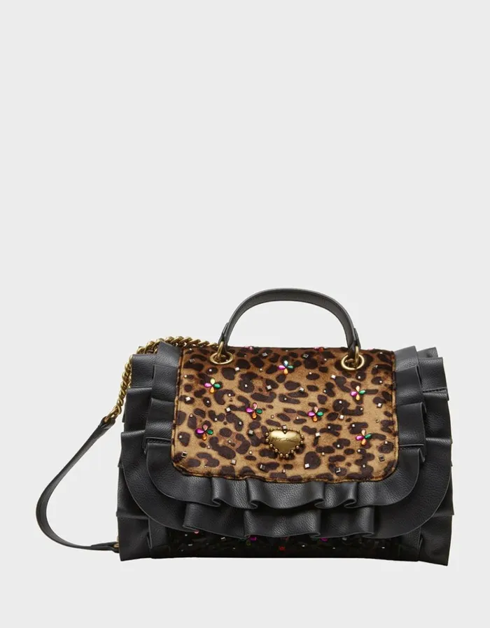 Women RUFFLE FLAP BAG MULTI Betsey Johnson