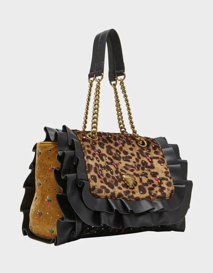 Women RUFFLE FLAP BAG MULTI Betsey Johnson Women RUFFLE FLAP BAG MULTI Betsey Johnson