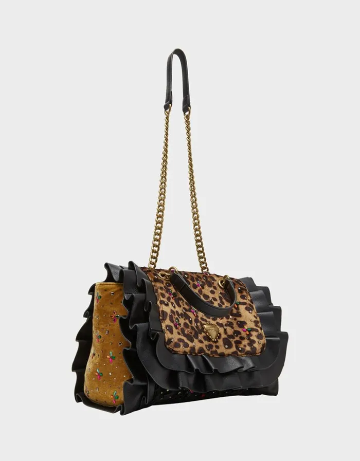 Women RUFFLE FLAP BAG MULTI Betsey Johnson Women RUFFLE FLAP BAG MULTI Betsey Johnson