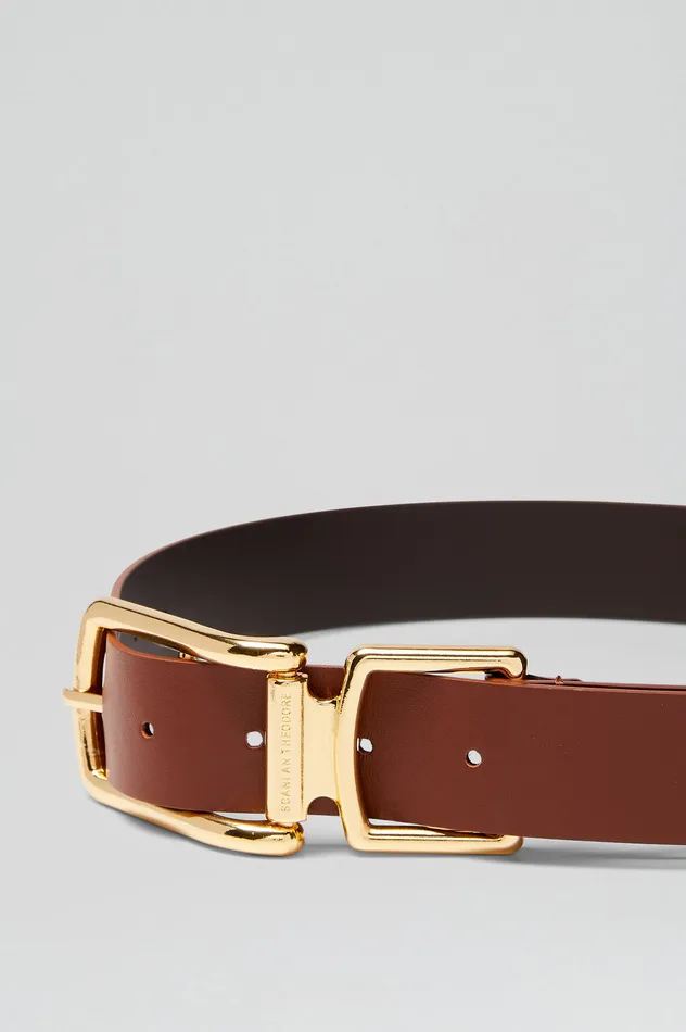 Women SADDLE BUCKLE BELT 35 BRANDY Belts Scanlan Theodore Women SADDLE BUCKLE BELT 35 BRANDY Belts Scanlan Theodore