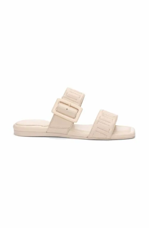 Women Sandals Liverpool Los Angeles Downtown Logo Stitch Sandal Ecru