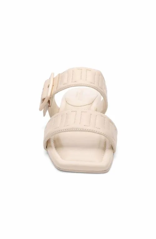 Women Sandals Liverpool Los Angeles Downtown Logo Stitch Sandal Ecru