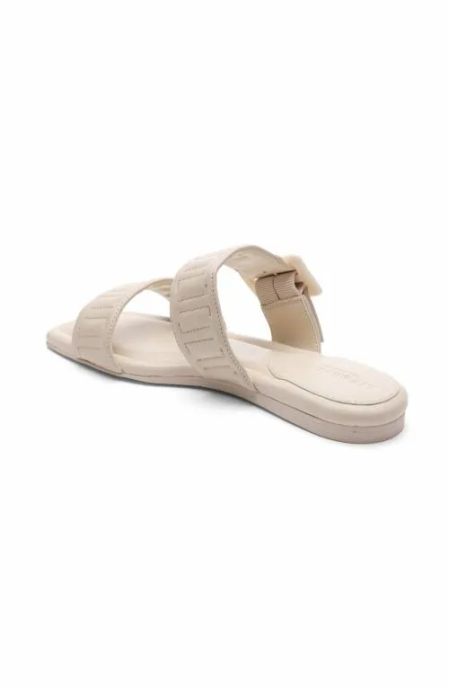 Women Sandals Liverpool Los Angeles Downtown Logo Stitch Sandal Ecru