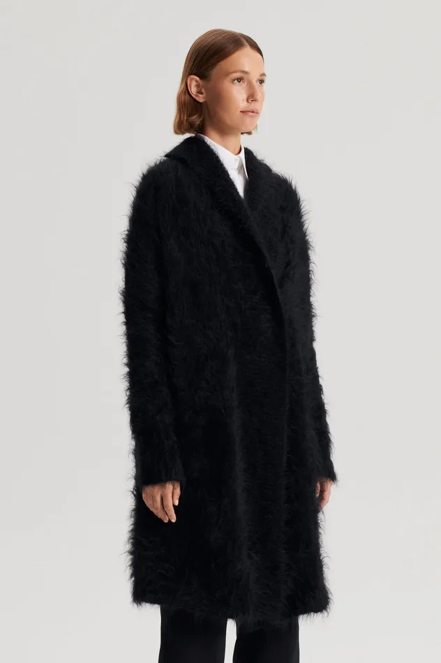 Women Scanlan Theodore BRUSHED MOHAIR CARDIGAN 3 BLACK Jackets Women Scanlan Theodore BRUSHED MOHAIR CARDIGAN 3 BLACK Jackets