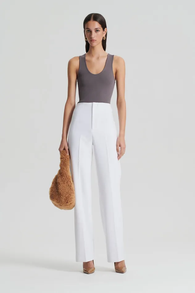 Women Scanlan Theodore CREPE KNIT SINGLET TORBA Tops