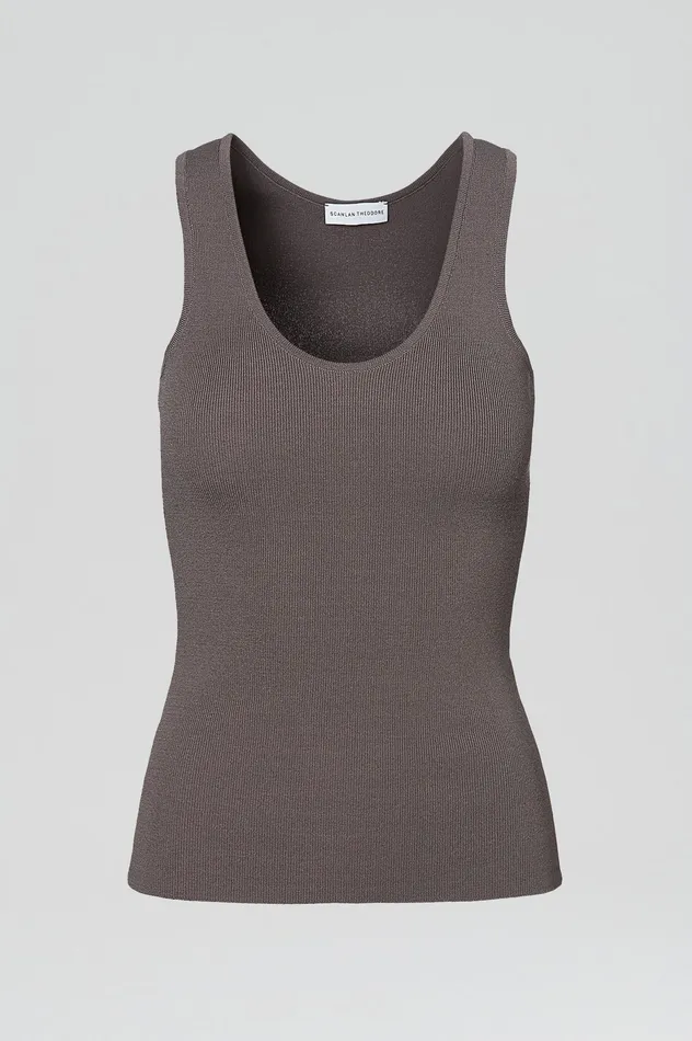Women Scanlan Theodore CREPE KNIT SINGLET TORBA Tops Women Scanlan Theodore CREPE KNIT SINGLET TORBA Tops