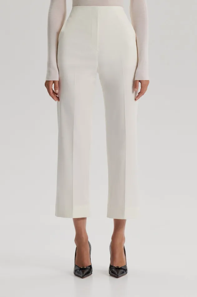 Women Scanlan Theodore SATEEN CROPPED WIDE LEG TROUSER BIANCO Trousers Women Scanlan Theodore SATEEN CROPPED WIDE LEG TROUSER BIANCO Trousers