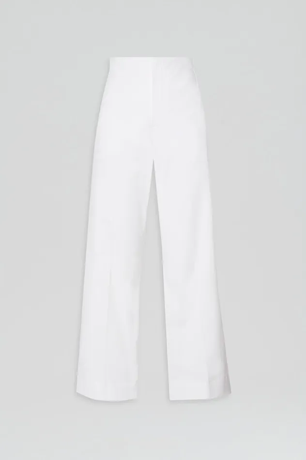 Women Scanlan Theodore SATEEN CROPPED WIDE LEG TROUSER BIANCO Trousers Women Scanlan Theodore SATEEN CROPPED WIDE LEG TROUSER BIANCO Trousers